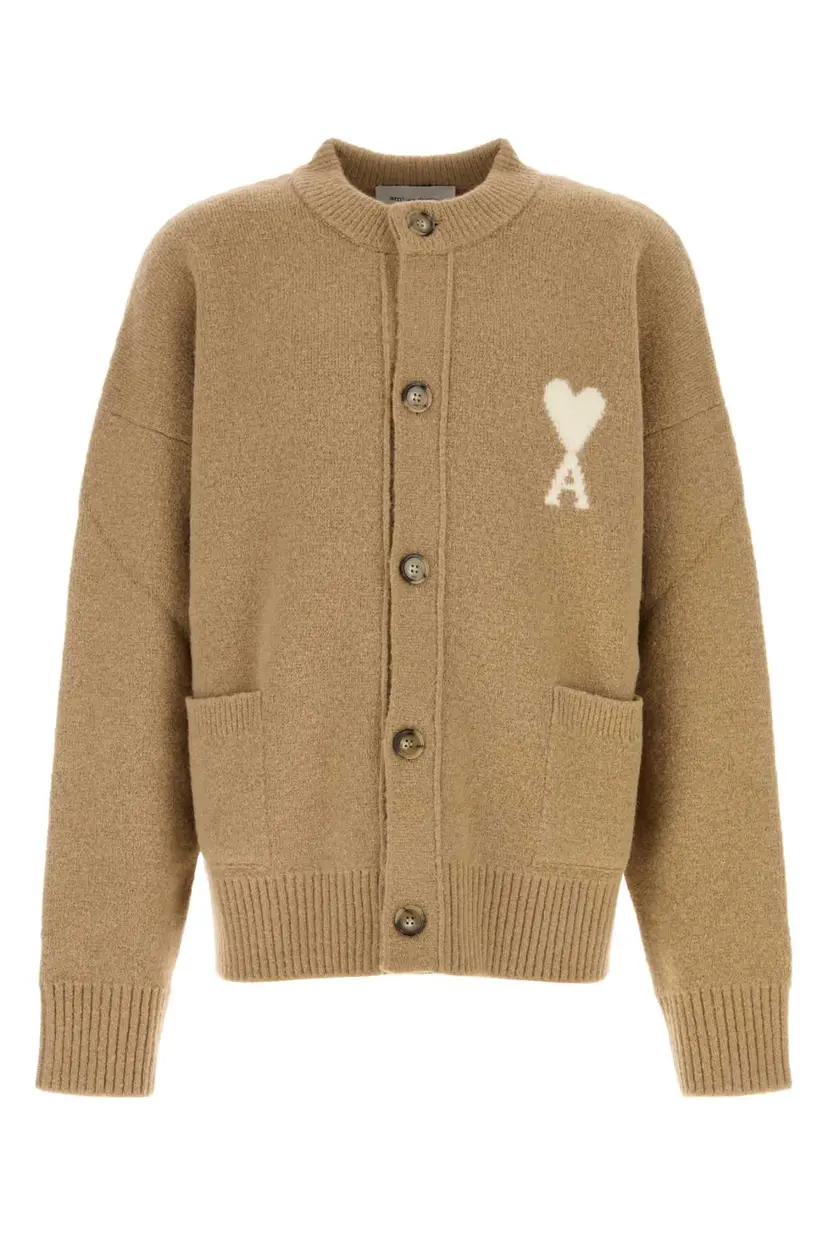 Ami Paris Ami Paris Cardigans – Beige