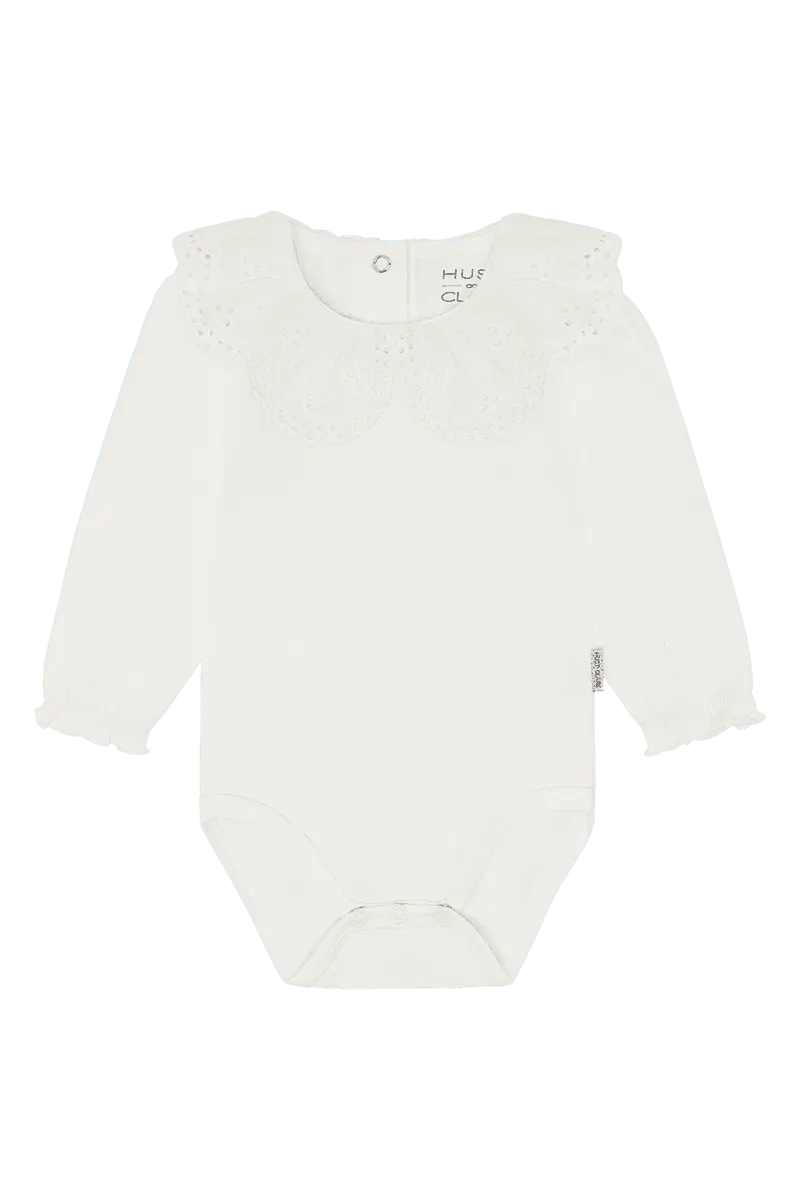 Hust and Claire Hust And Claire Britt Body Med Vevd Krage Ivory (92 / 2 år)