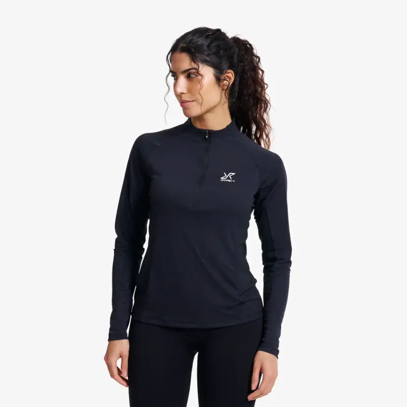 RevolutionRace Force Light Half-zip Top Dame Black