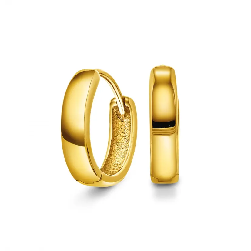 Arne Nordlie Arne Nordlie - Forgyldte sølv creoler, 16mm - 68708-02