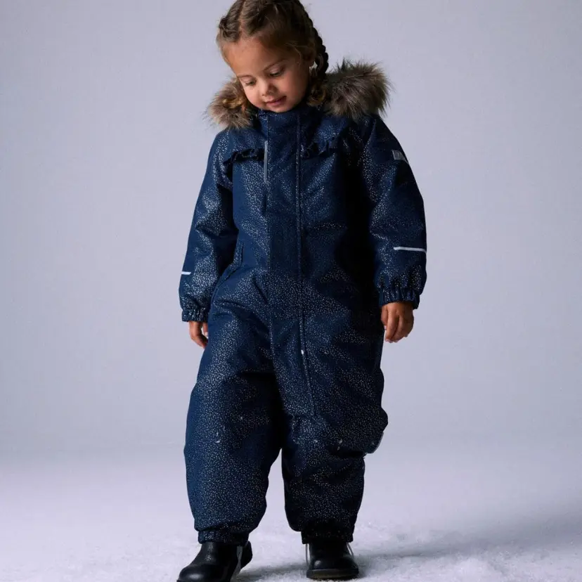 NAME IT Name It - Vinterdress Snow10 Dark Sapphire Glitter