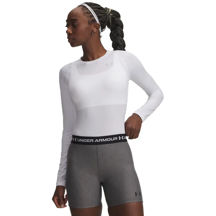 Under Armour UA HG Authentics Comp LS White