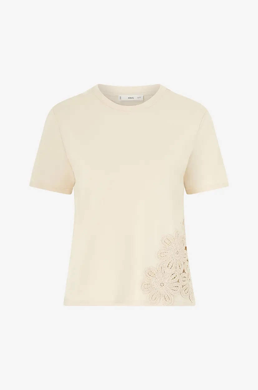 Mango T-skjorte Sumatra - Hvit
