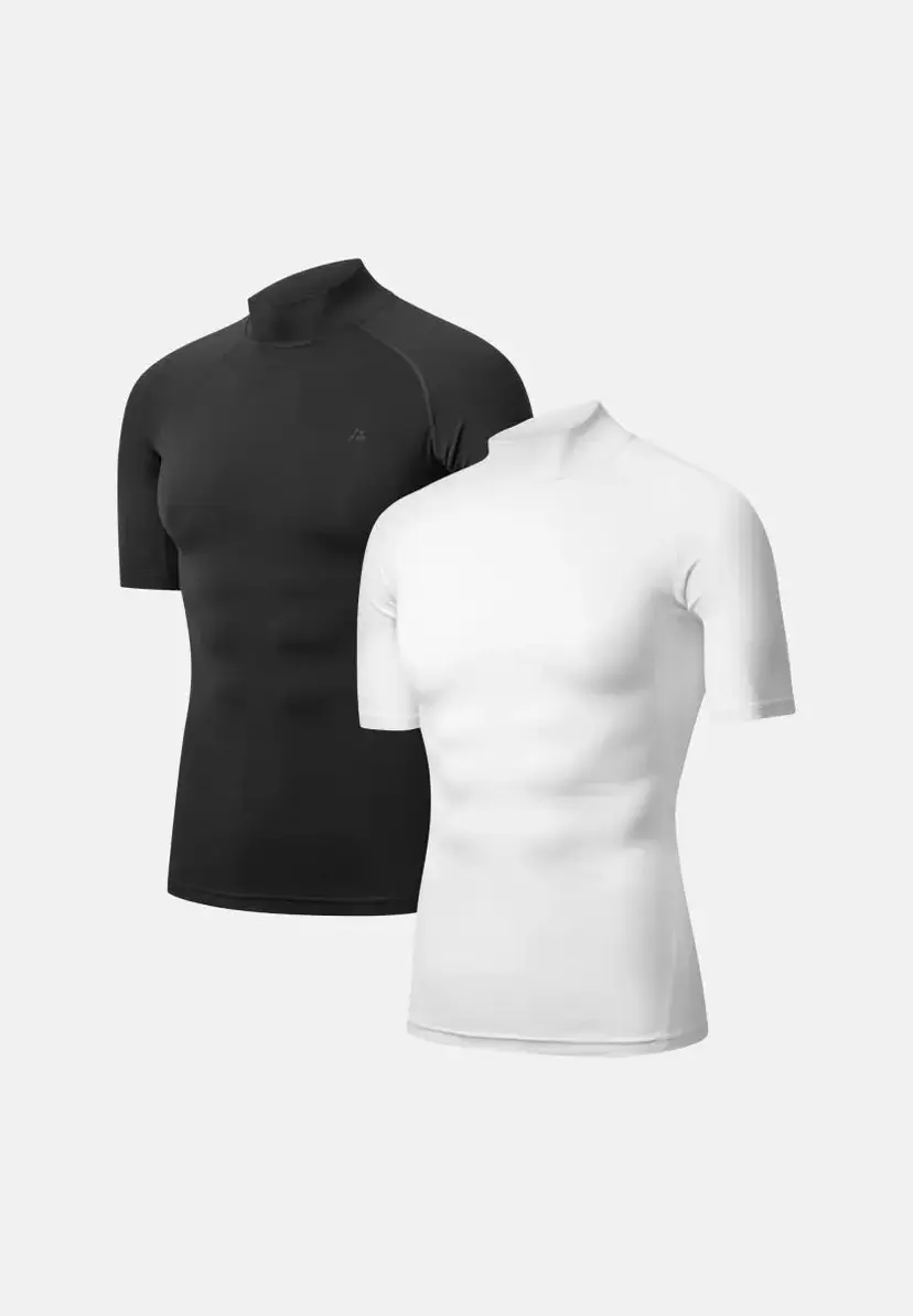 DANISH ENDURANCE DANISH ENDURANCE KOMPRESSIONS T-SHIRT Sort | Hvid M