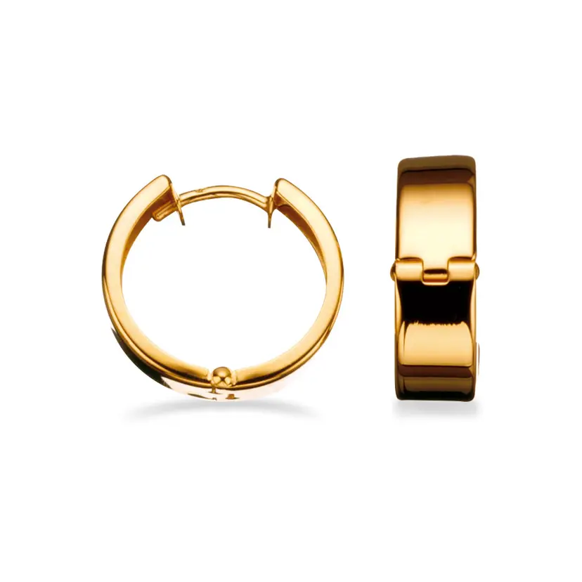 Scrouples Scrouples - 8 karat guld creoler med klik lås - 12653