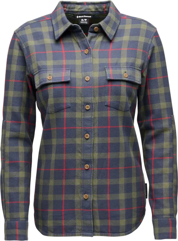 Black Diamond Black Diamond Women's Project Twill Long Sleeve Shirt Charcoal-Tundra