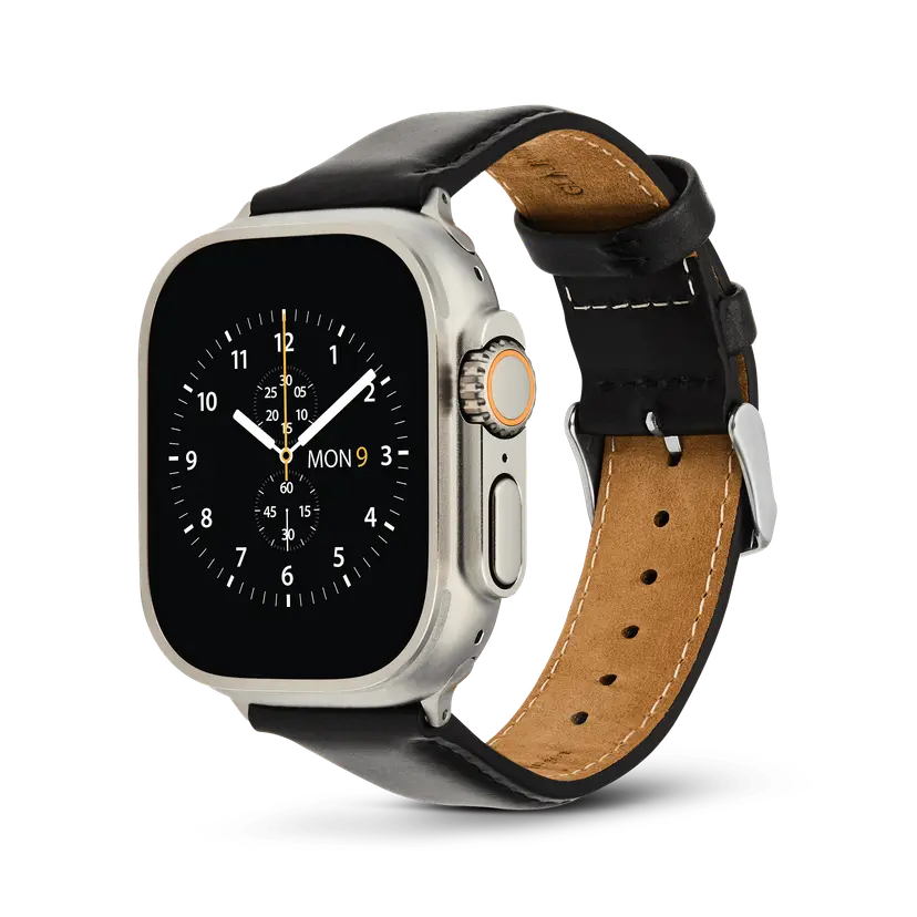 Daniel Wellington Silver Smartwatch Strap Leather Sheffield | DW