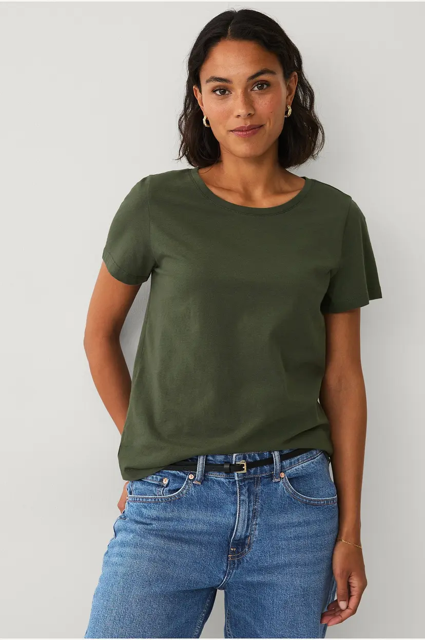 Ellos Collection T-skjorte Crew Neck - Grønn
