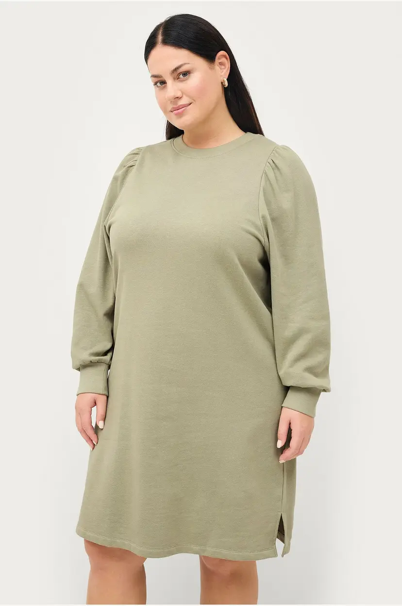 Ellos Plus collection Sweatshirtkjole Lisen - Grønn
