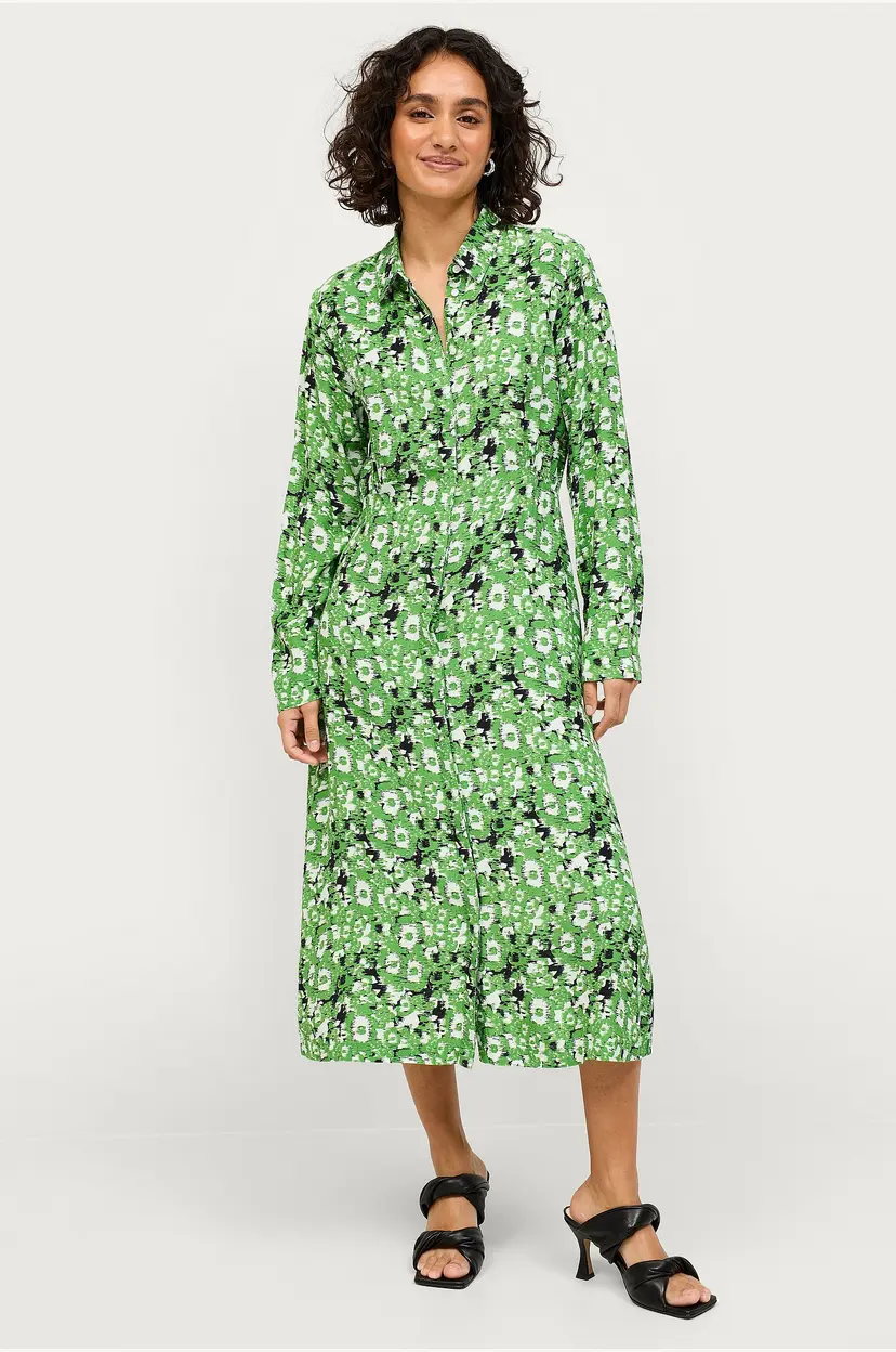 Soaked In Luxury Kjole slIna Shirt Dress - Grønn