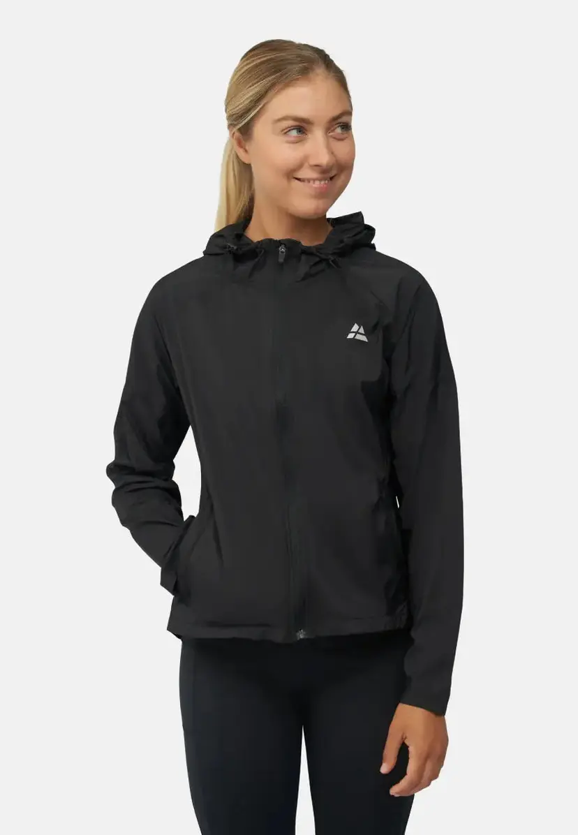 DANISH ENDURANCE DANISH ENDURANCE Vindjakke til kvinder, Sort, 2XL, vindtæt og vandafvisende