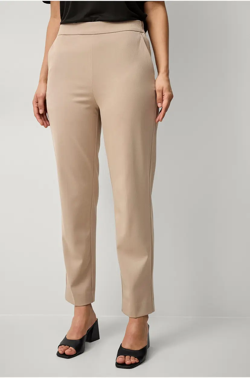 Ellos Collection Pull-on bukser med rette bein - Beige