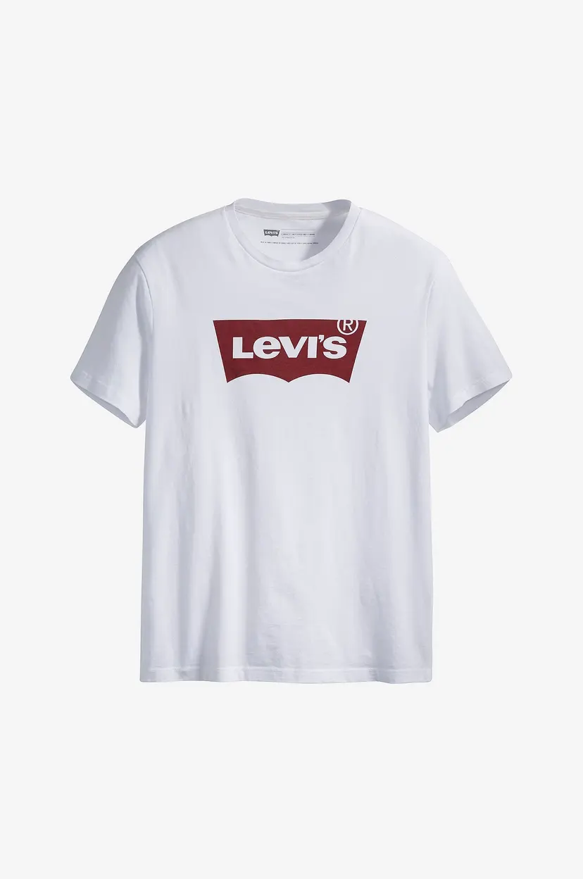Levi's T-skjorte Graphic Setin Neck - Hvit