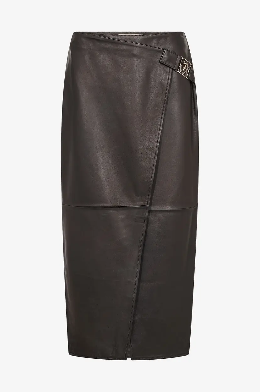 Mos Mosh Pencil skjørt Mmvela Leather Skirt - Svart