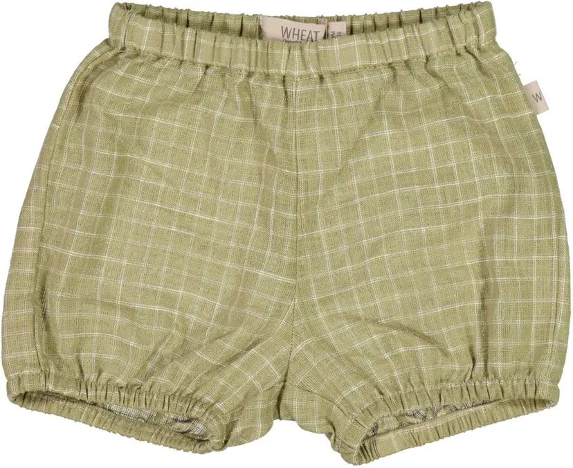 Wheat Wheat Shorts Olly Green Check (74 / 9 mnd)