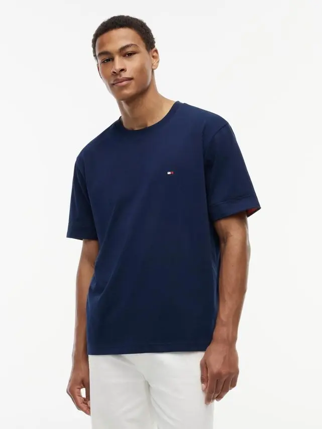Tommy Hilfiger SAIL MIX MEDIA CUFF REGULAR TEE