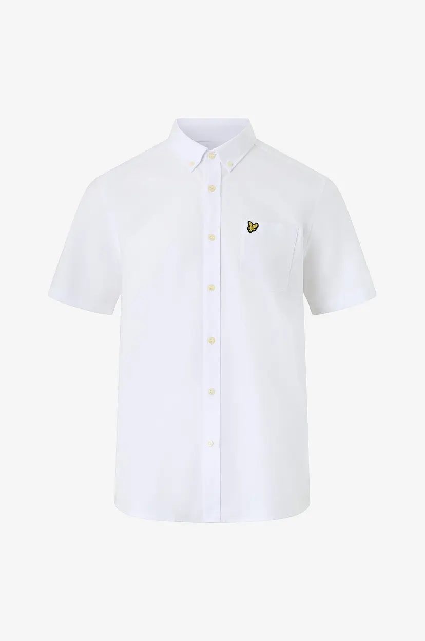 Lyle & Scott Skjorte Short Sleeve Oxford Shirt - Hvit