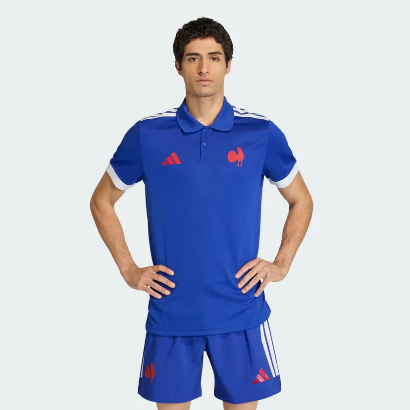 Adidas Frankrike Rugby Home Supporters Replica Polo