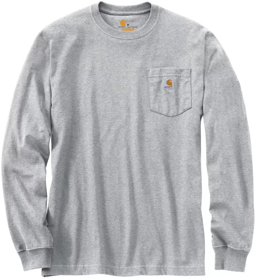 Carhartt Workwear Carhartt Workwear Carhartt M's Workwear Pocket L/S T-Shirt Heather Grey