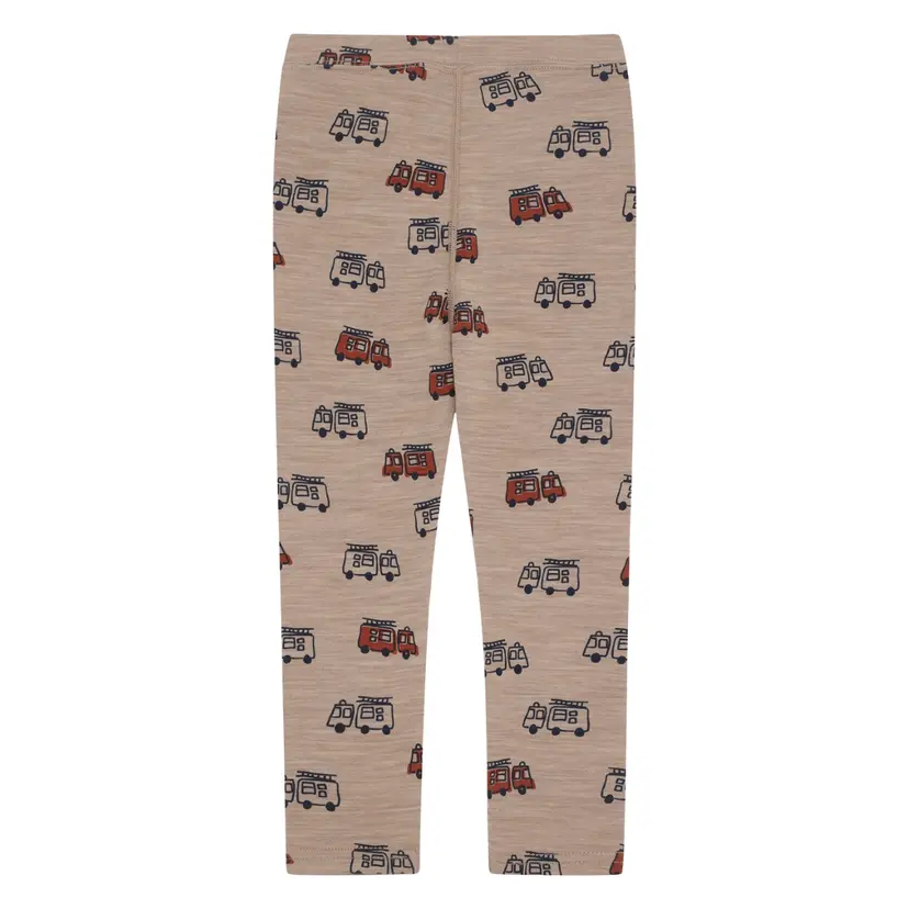 Hust and Claire Hust and Claire - Leggings Ull og Bambus Laki Firetruck Biscuit