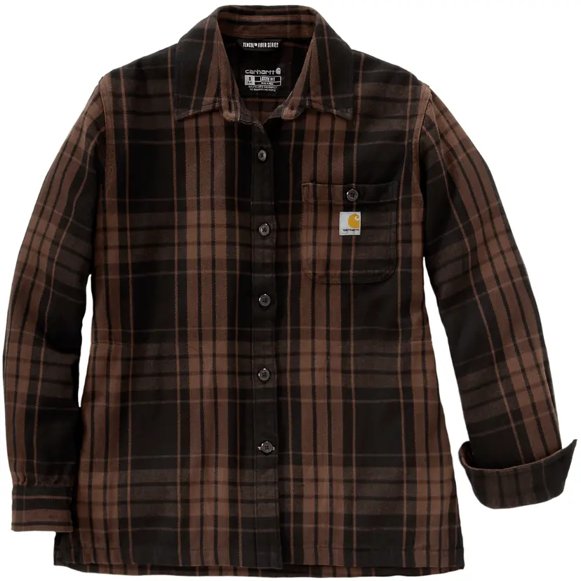 Carhartt Workwear Carhartt Workwear Carhartt W's Loose Fit Twill Plaid Shirt Black