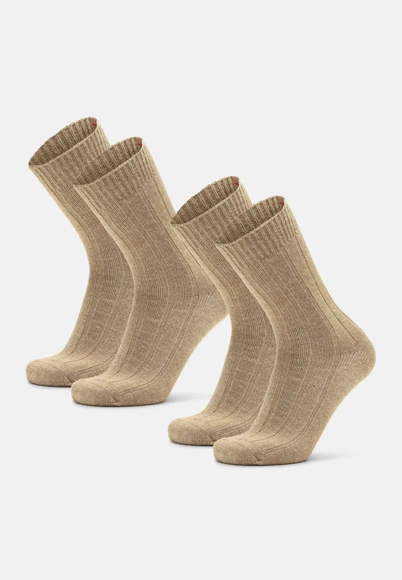 DANISH ENDURANCE ALPACA CREW STRØMPER fra DANISH ENDURANCE, Beige, 35-38