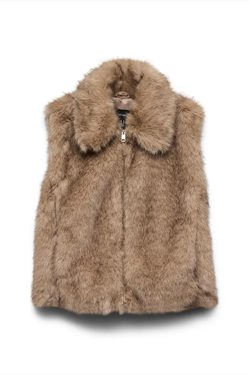 Vero Moda Vest av juksepels Vmgloria Short - Brun