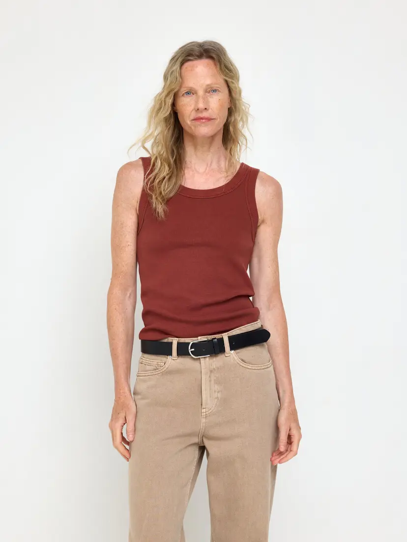 Lindex Ribbestrikket singlet