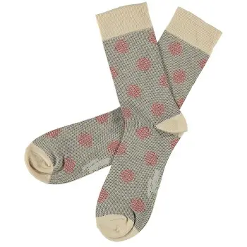 Topeco Topeco Strømper 2P Men Cotton Trend Pattern Sock Benhvit Str 41/45 Herre