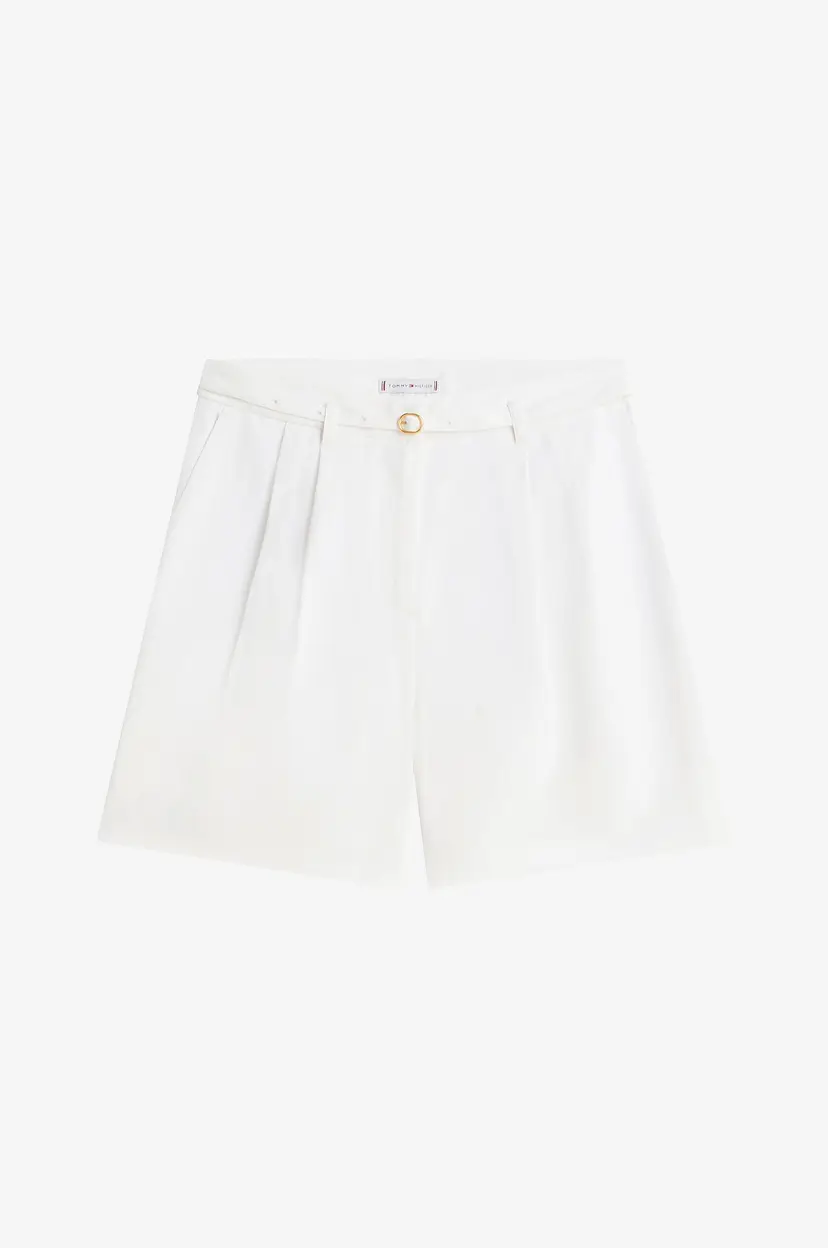 Tommy Hilfiger Shorts Linen Blend - Hvit