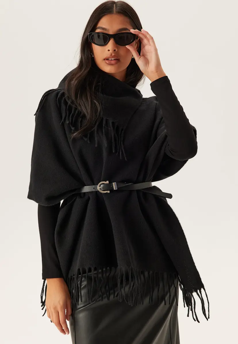 Vila Vifjolira High Neck Poncho