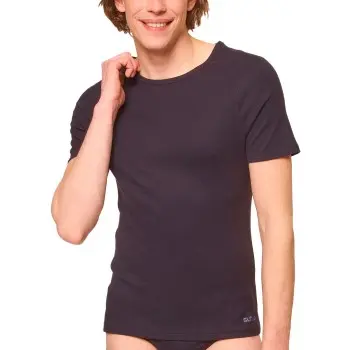 Sloggi Sloggi Men FREE Evolve O-Neck Svart økologisk bomull Medium Herre