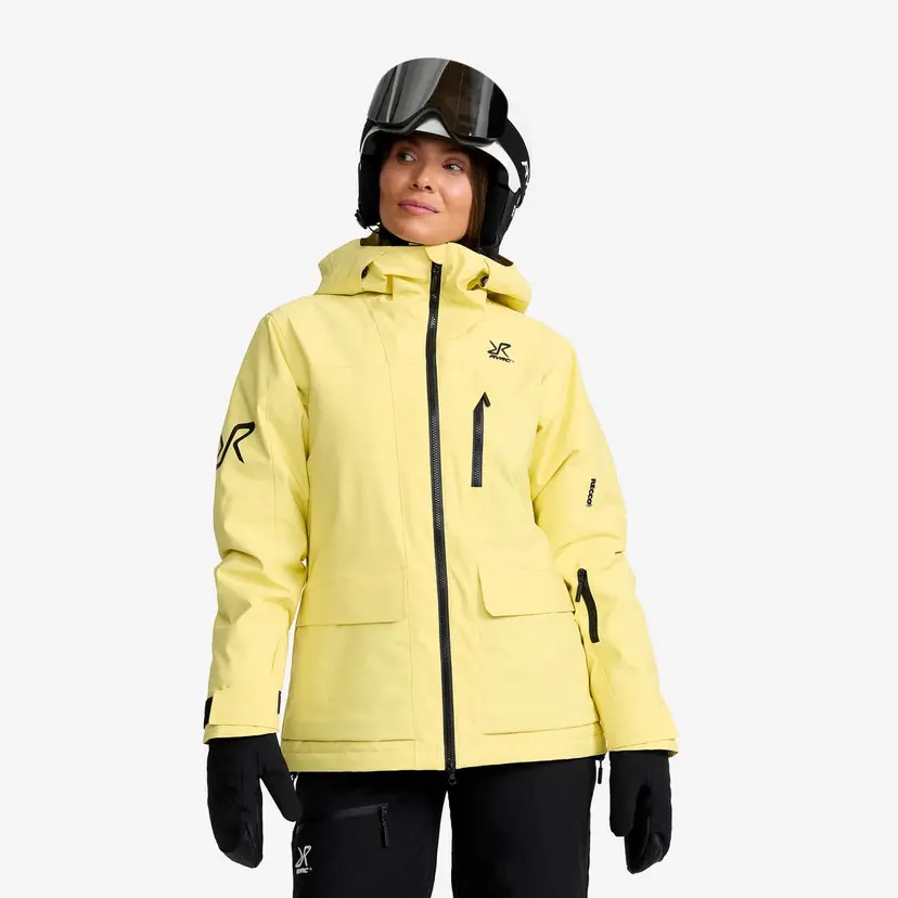 RevolutionRace AccXel Insulated 2L Ski Jacket Dame Lemon Grass