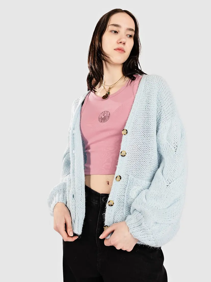 Another Cotton Lab Another Cotton Lab Another Wmn Cardigan blå