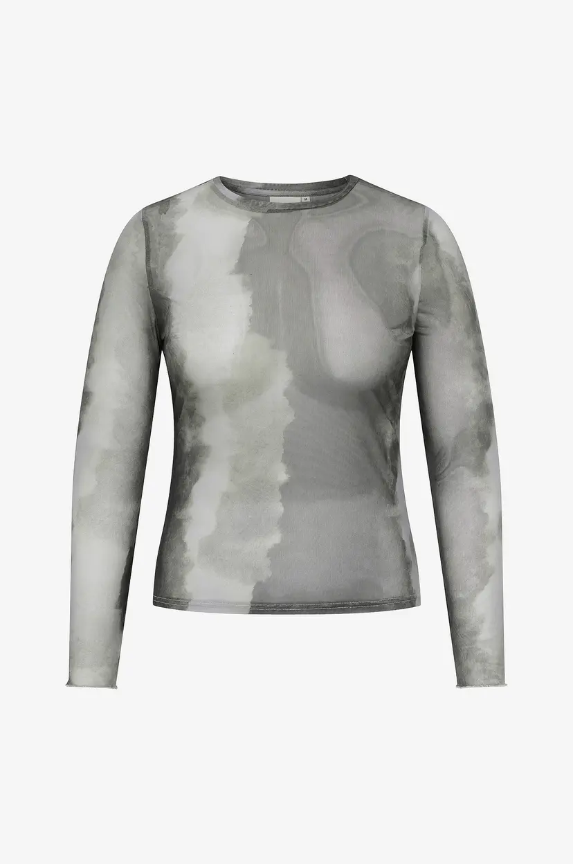 Only Carmakoma Topp Carjungle L/S O-Neck Top Jrs - Blå