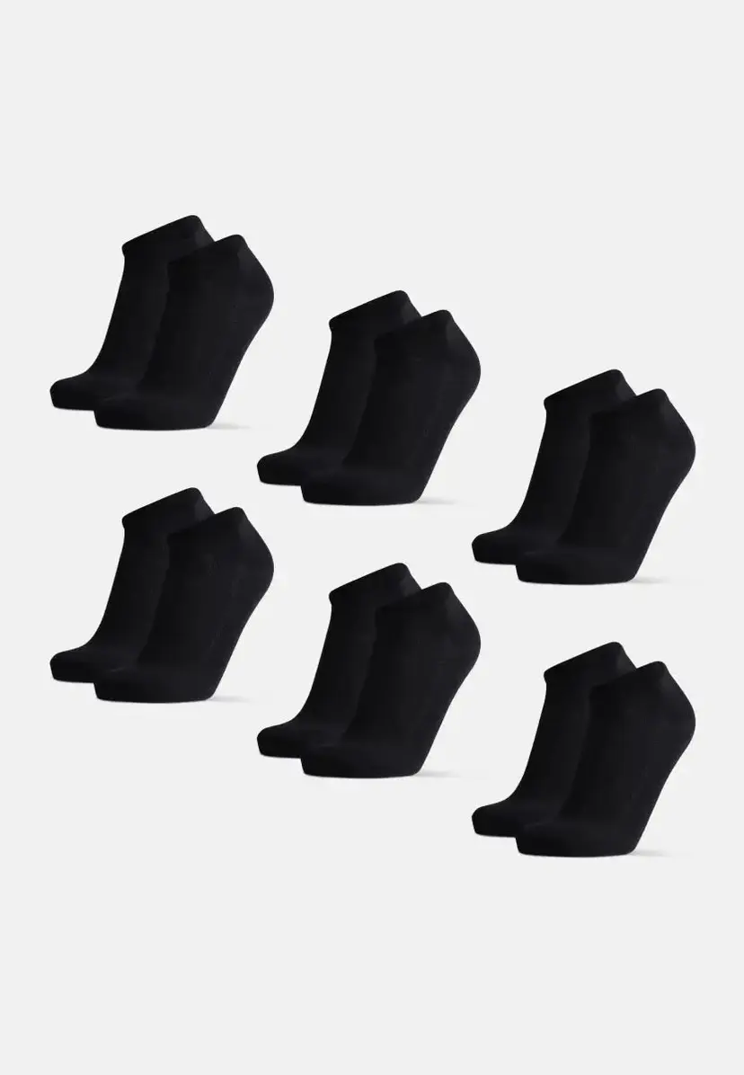 DANISH ENDURANCE DANISH ENDURANCE BAMBOO LOW-CUT STRØMPER, Sort, 48-51