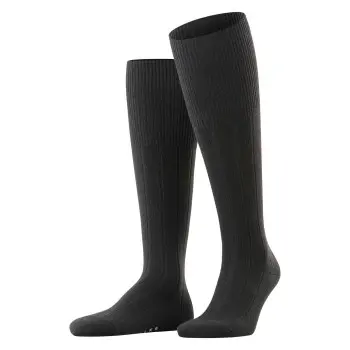 Falke Falke Strømper Lhasa Rib Knee-High Sock Svart Str 39/42 Herre