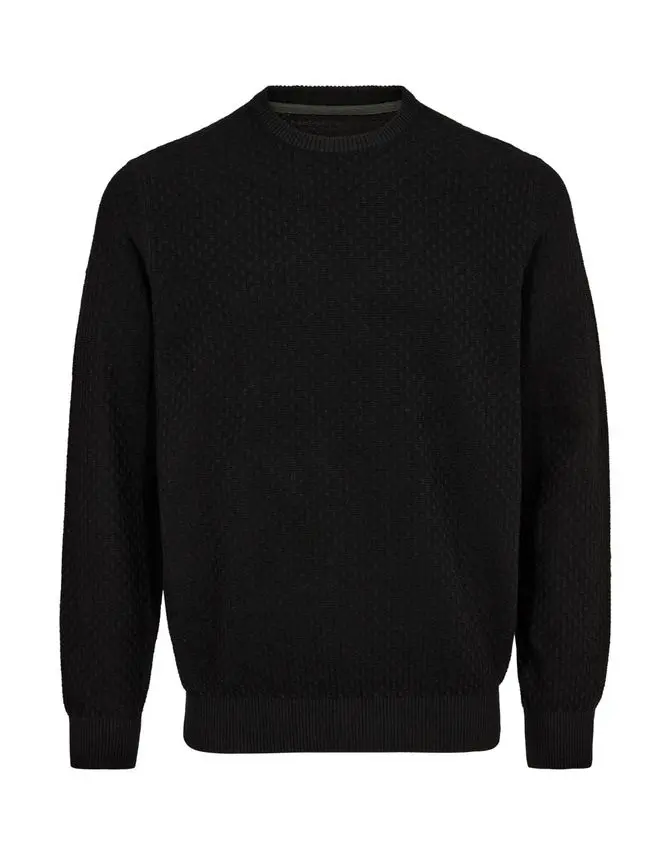 Black Blue Reg fit o-neck