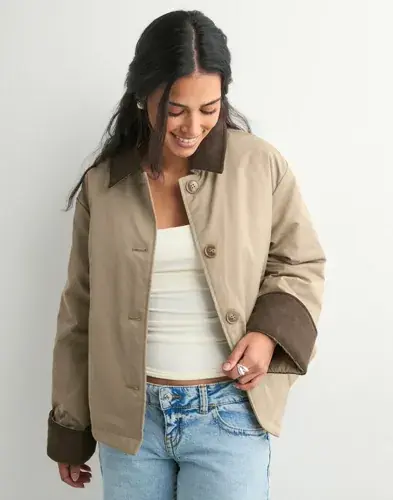 Pieces Pieces - Beige - Pcjorma Short Padded Jacket Bc