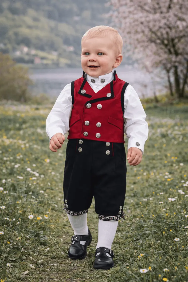 Salto Salto Baby Festdrakt Gutt Rød (62/68)