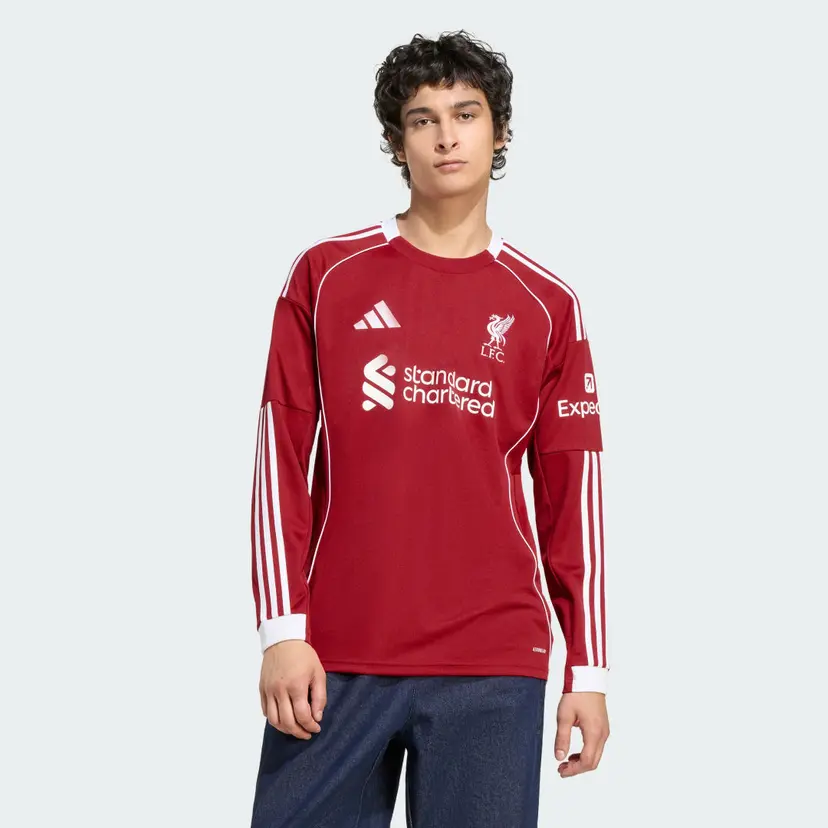 Adidas Liverpool FC 25/26 Long Sleeve Hjemmetrøye
