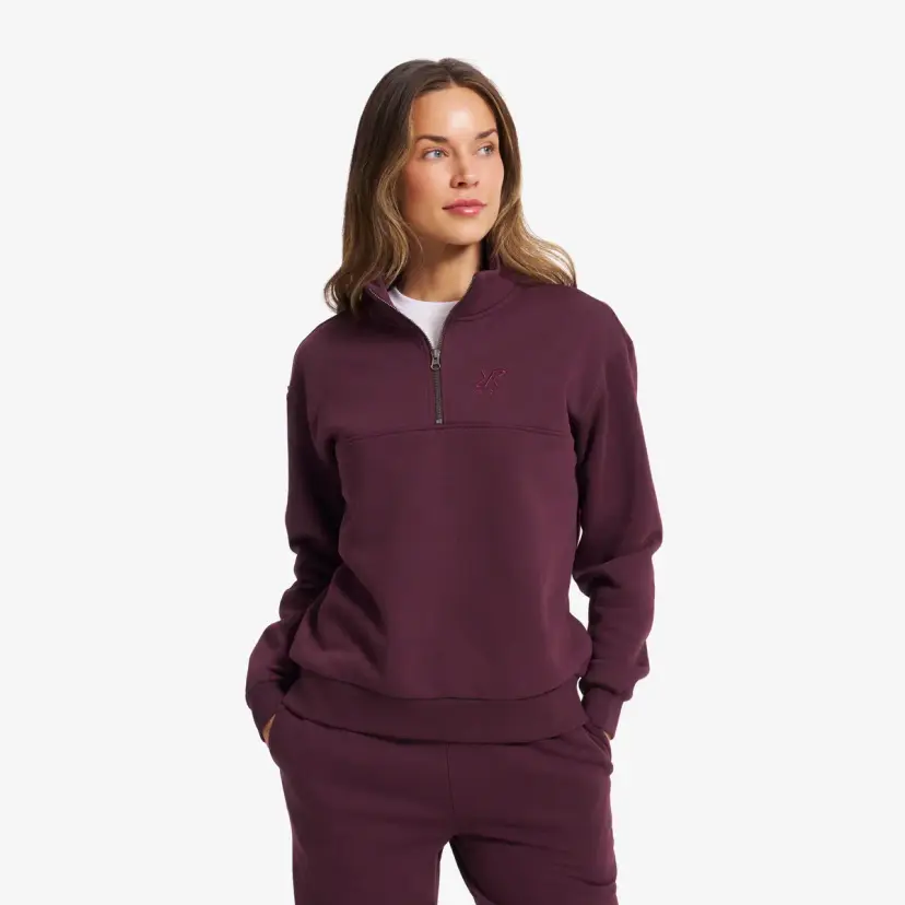 RevolutionRace RVRC Half-zip Sweater Dame Winetasting