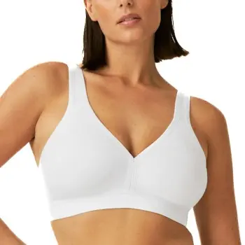 Naturana NATURANA BH Athleisure Soft Bra Hvit bomull B 105 Dame