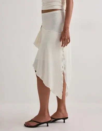 Vero Moda Vero Moda - Hvit - Vmhazel Hw Asm Lace Skirt Jrs Exp
