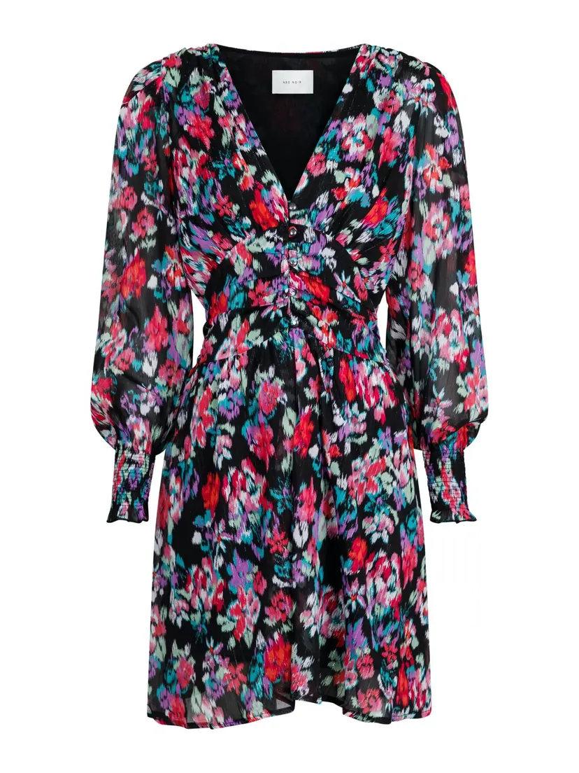 Neo Noir Lecia Glitch Dress
