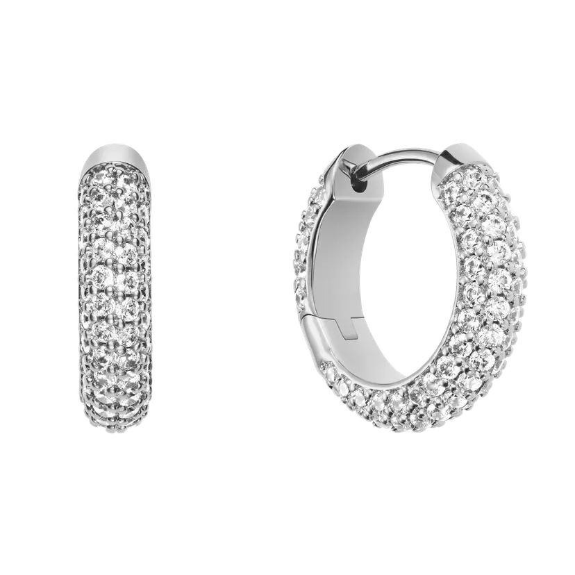 Daniel Wellington Silver Earrings Pavé Crystal | DW