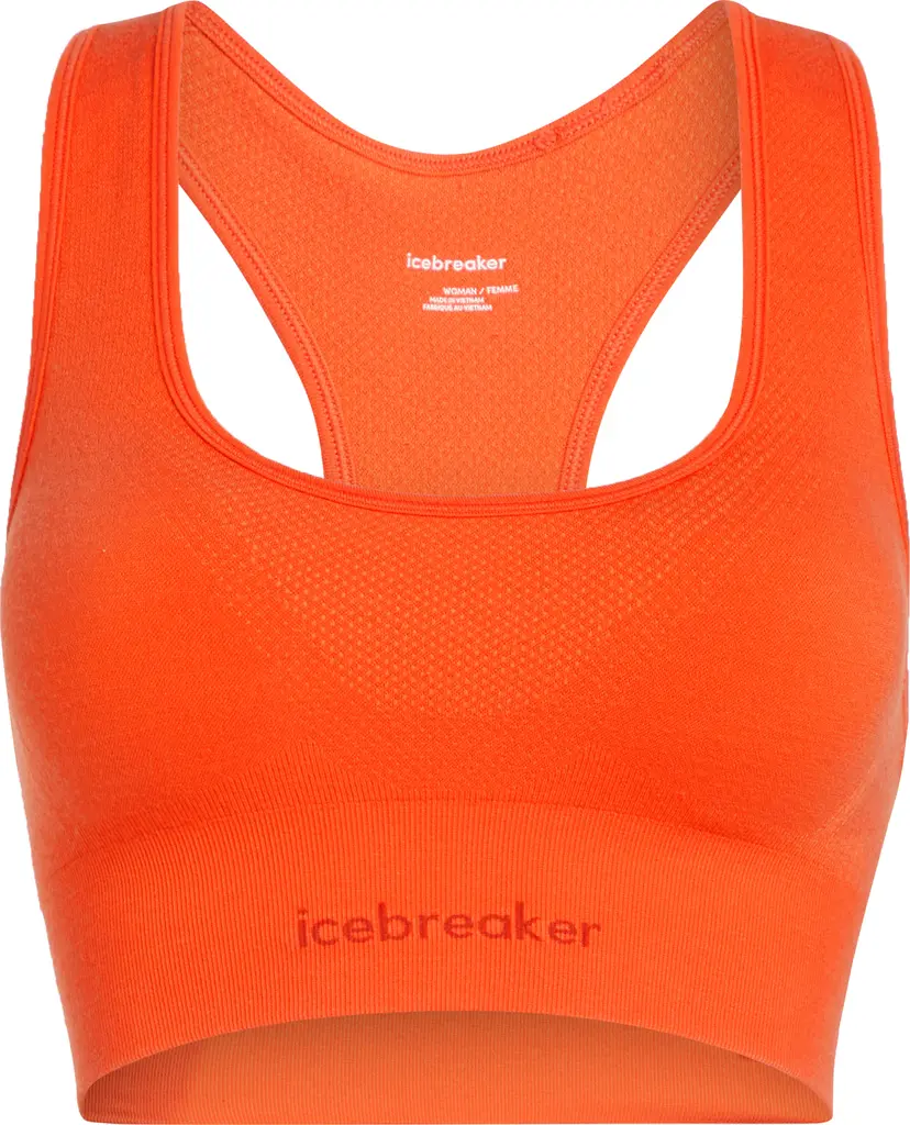 Icebreaker Icebreaker Women's Merino Blend 260 Zoneknit Seamless Bra Fervid