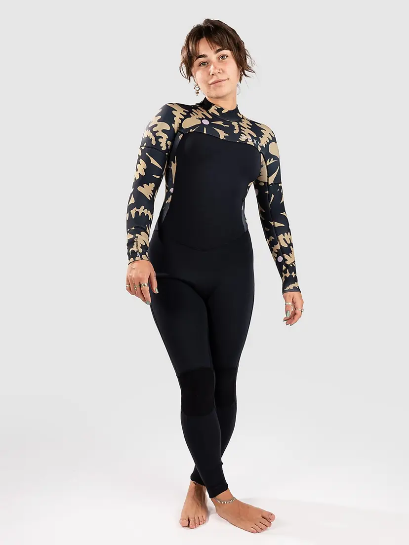 Roxy Roxy 4/3 Swell Natural Back Zip Primaloft Våtdrakt svart