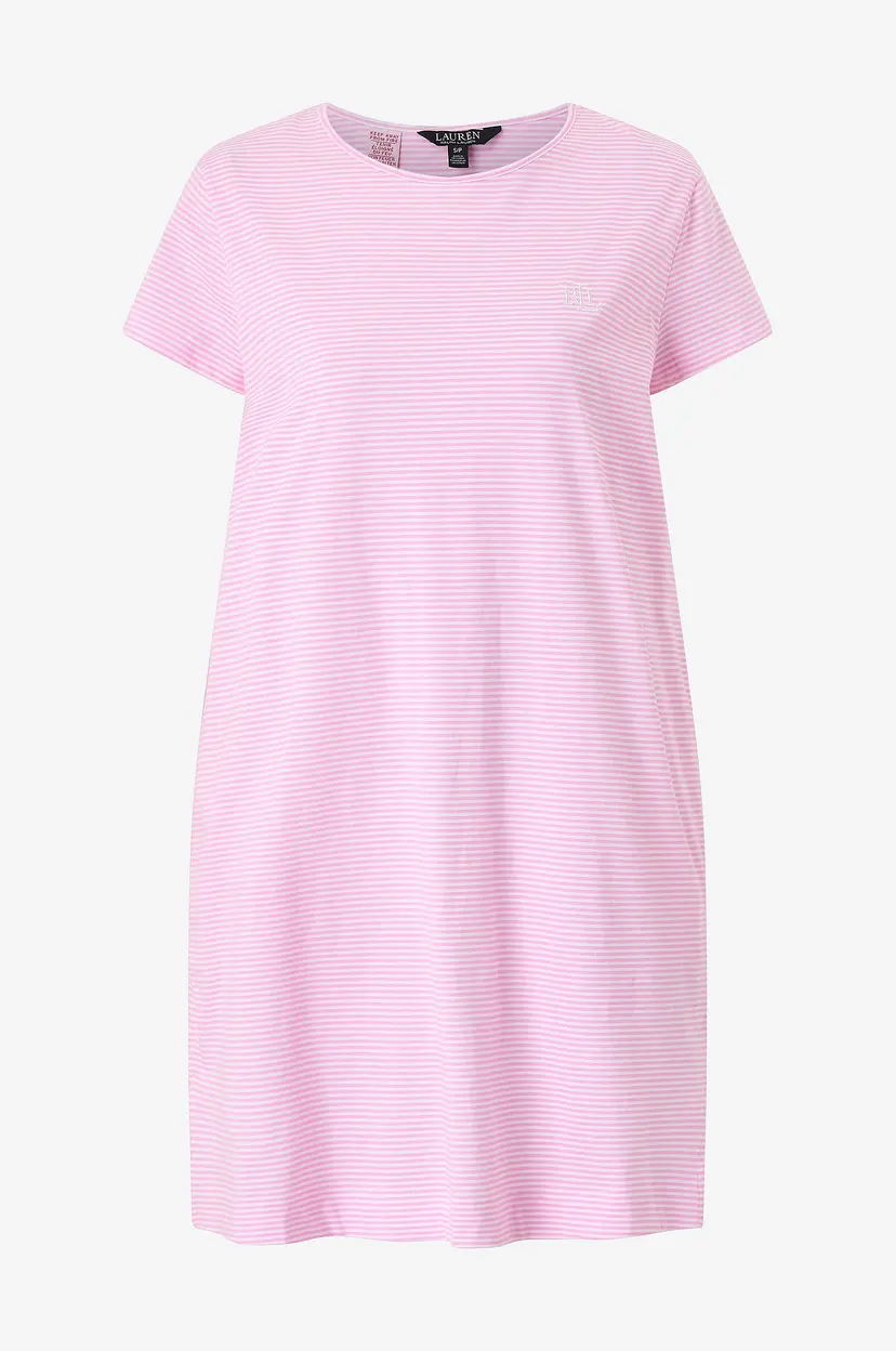 Lauren Ralph Lauren Nattkjole Lrl S/S Crew nk Sleeptee - Rosa