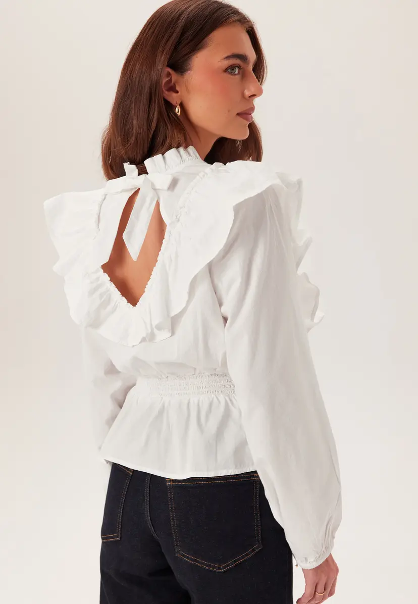 Bubbleroom Cotton Frill Blouse